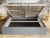 Polsterbett mit Bettkasten und Lattenrost 160x200 Malo Dunkelgrau