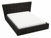 Polsterbett mit Bettkasten und Lattenrost 160x200 Paris Schwarz