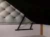Boxspringbett mit Bettkasten 160x200 Bergamo Hellgrau