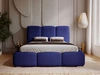 Polsterbett mit Bettkasten und Lattenrost 180x200 Bubble Blau