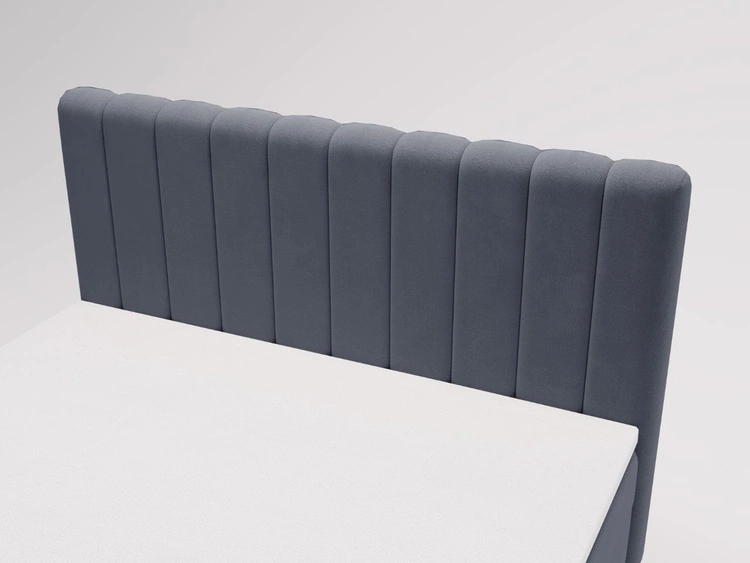 Boxspringbett mit Bettkasten 160x200 Primavera Dunkelgrau