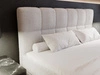 Boxspringbett mit Bettkasten 160x200 Bouclé-Stoff Alicante Grau