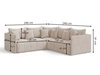 Ecksofa L-Form mit Schlaffunktion und Bettkasten Ardi L Anthrazit