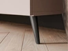 TV-Lowboard mit Türen auf Schwarzen Metallbeinen 100 cm Noaé Kaschmir