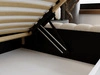 Polsterbett mit Bettkasten und Lattenrost 140x200 Bliss Beige