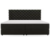 Boxspringbett mit Bettkasten 160x200 Bergamo Dunkelgrau