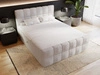 Boxspringbett mit Bettkasten 140x200 Bouclé-Stoff Alicante Grau