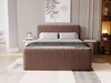 Boxspringbett mit Bettkasten 140x200 Osteno Braun
