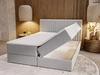 Boxspringbett mit Bettkasten 180x200 Marbella Hellgrau