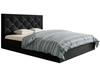Polsterbett mit Bettkasten und Lattenrost 120x200 Salento Schwarz