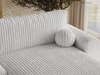 Ecksofa L-Form mit Schlaffunktion und Bettkasten Aurora Grau