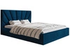 Polsterbett mit Bettkasten und Lattenrost 160x200 Orlo Dunkelblau
