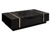 Couchtisch im Glamour-Stil Lunelie Schwarz Hochglanz