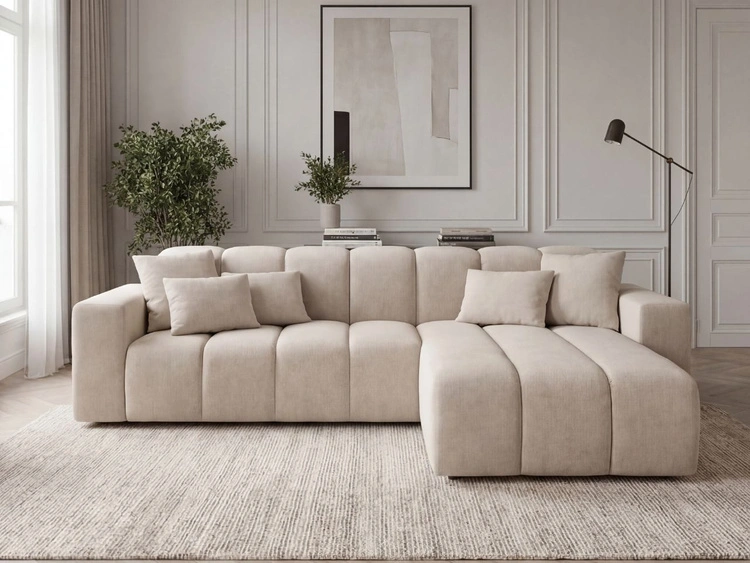 Ecksofa L-Form Rechts Nork Beige