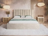 Polsterbett mit Bettkasten und Lattenrost 180x200 Sesto Beige