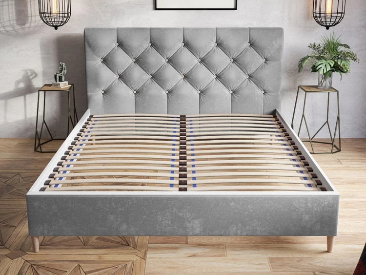 Polsterbett mit Lattenrost 120x200 Tril Beige