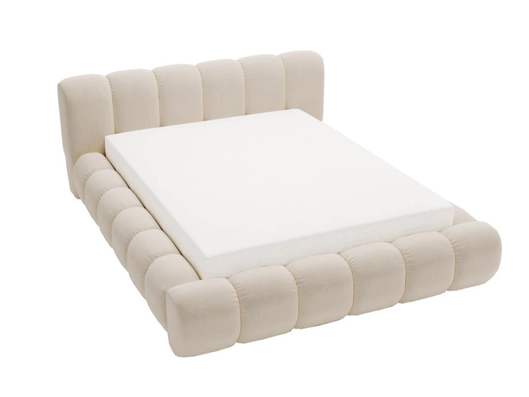 Polsterbett mit Bettkasten und Lattenrost 160x200 Doria Beige