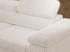 Ecksofa L-Form mit Schlaffunktion und Bettkasten Argon Links Creme