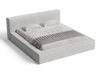 Polsterbett mit Bettkasten und Lattenrost 140x200 Mali Grau