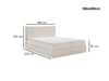 Boxspringbett mit Bettkasten 180x200 Canolo Grün