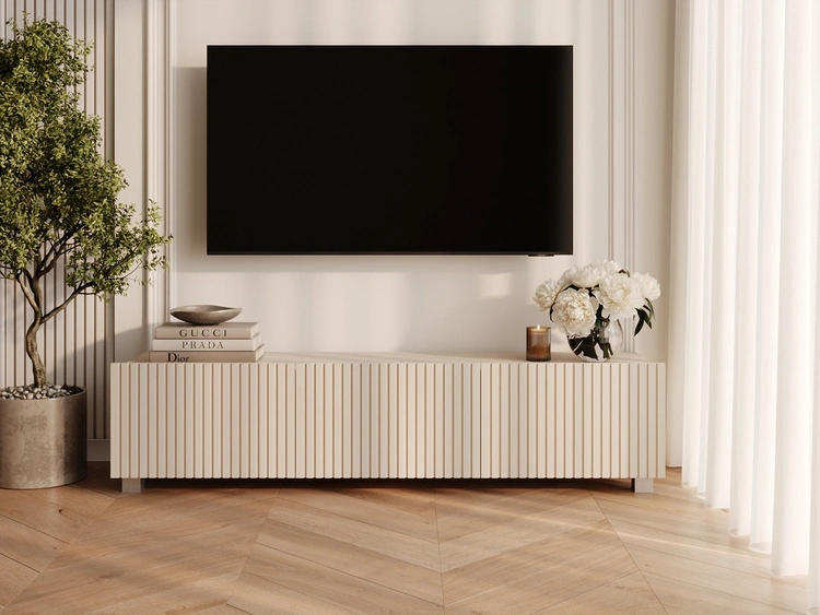 TV-Lowboard mit Türen 150 cm Kioto Cashmere