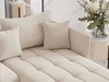 Wohnlandschaft mit Schlaffunktion und Bettkasten Ardi U Beige