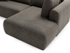Ecksofa L-Form mit Schlaffunktion und Bettkasten Savana Bis Grau