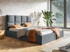 Polsterbett mit Bettkasten und Lattenrost 120x200 Malo Dunkelgrau