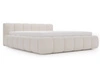 Polsterbett mit Bettkasten und Lattenrost 180x200 Cloud Low Bouclé-Stoff Beige