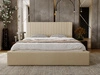 Polsterbett mit Bettkasten und Lattenrost 200x200 Malmo Beige