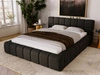 Polsterbett mit Bettkasten und Lattenrost 120x200 Alicante Boucle Schwarz