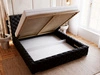 Polsterbett mit Bettkasten und Lattenrost 160x200 Astra Schwarz