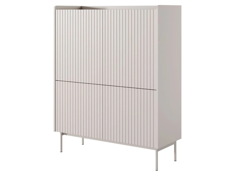 Türkommode Abios Beige, Scandi Eiche