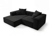 Ecksofa L Links Vellaro Schwarz