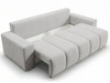 Schlafsofa mit Bettfunktion und Bettkasten Miro Grau