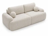 Sofa mit Schlaffunktion und Bettkasten Aurio Weiß