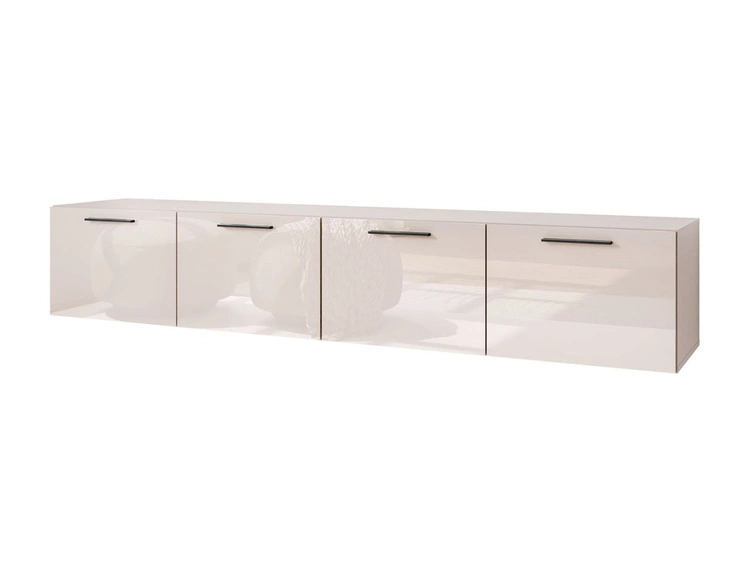 Hängeschrank mit Türen und LED-Beleuchtung 200 cm Noaé Kaschmir
