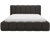 Polsterbett mit Bettkasten und Lattenrost 180x200 Cloud Bouclé-Stoff Schwarz
