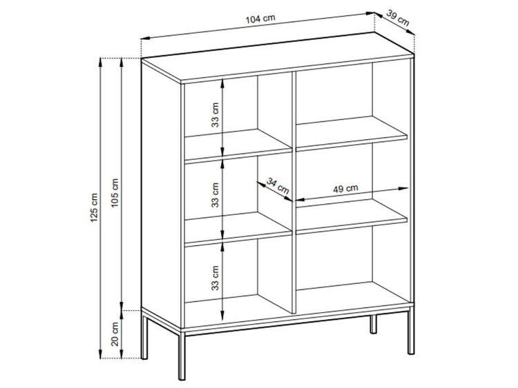 Wohnzimmerset Amber Grau, Schwarz Frame