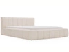 Polsterbett mit Bettkasten und Lattenrost 160x200 Split Creme