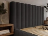 Polsterbett mit Bettkasten und Lattenrost 180x200 Rotto Schwarz
