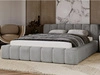 Polsterbett mit Bettkasten und Lattenrost 160x200 Ibiza Grau