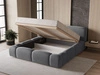 Polsterbett mit Bettkasten und Lattenrost 180x200 Aubi Dunkelgrau