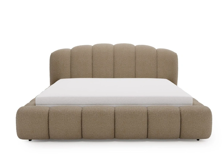 Polsterbett mit Stauraum und Lattenrost 180x200 Cloud Soft Braun