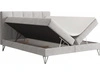 Boxspringbett mit Bettkasten 140x200 Vendi grau