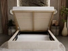 Polsterbett mit Bettkasten und Lattenrost 200x200 Apollo Beige