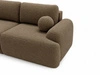 Sofa mit Schlaffunktion und Bettkasten Aurio Braun