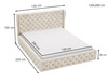 Polsterbett mit Bettkasten und Lattenrost 120x200 Kingston Dunkelblau