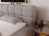 Polsterbett mit Bettkasten und Lattenrost 180x200 Alicante Boucle Grau