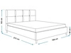 Polsterbett mit Lattenrost 160x200 Luxe Dunkelblau
